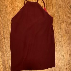 Tobi maroon shift dress